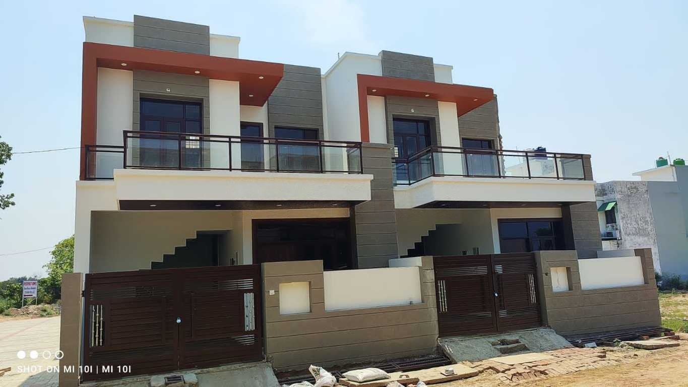 Front view of 3 BHK row house in Faizabad Road Lucknow