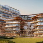 Modern commercial complex at Migsun Lucknow Central in Golf City